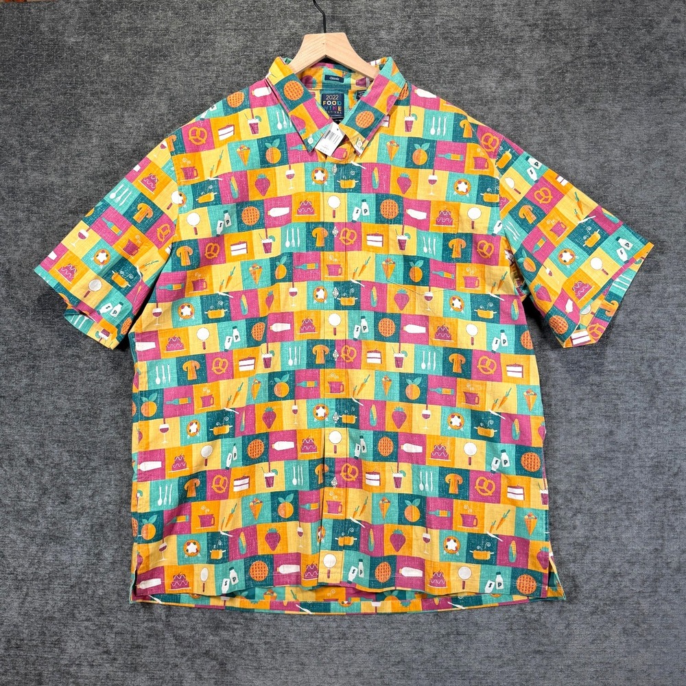 Reyn‎ Spooner Disney Food & Wine Festival Shirt Multicolor 3XL